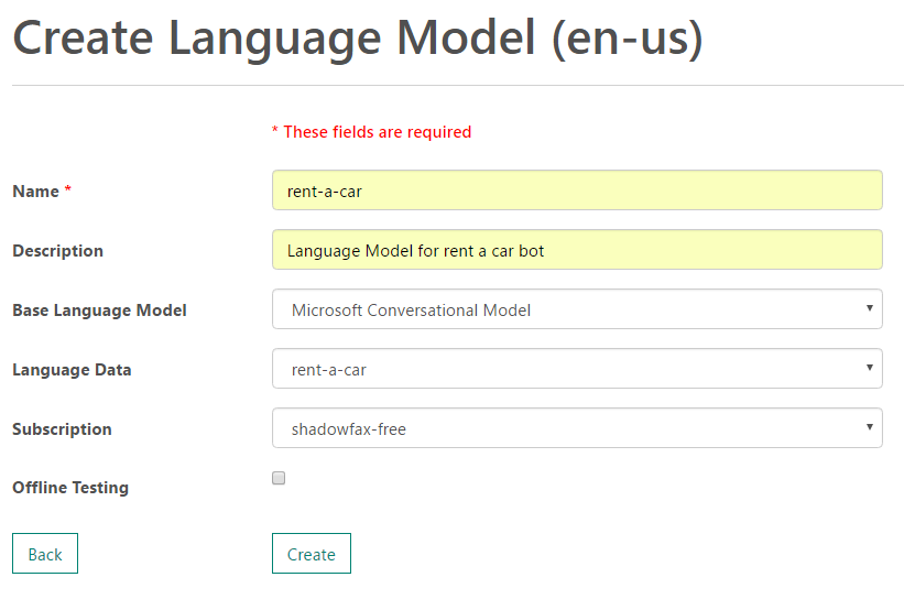 Language Model Create